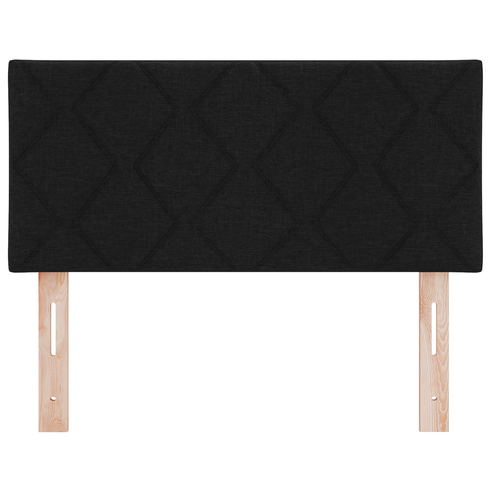 Testiera  Design a Blocchi di Diamante Nera 90 cm in Tessuto