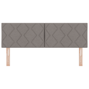 Testiera  Design Blocchi di Diamante Tortora 160 cm Tessuto