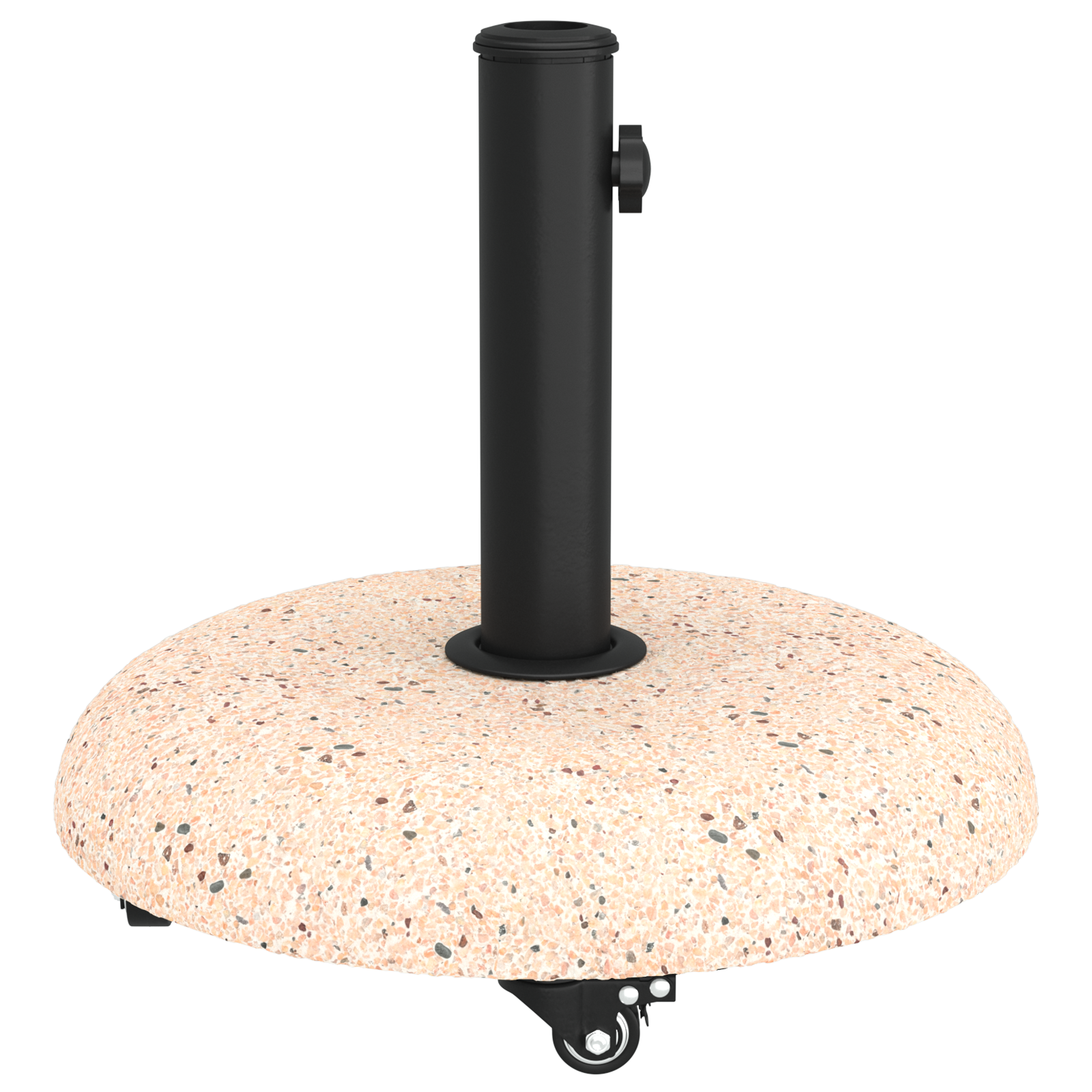 Base Ombrellone per pali da 37/42/52/58mm in cemento giallo