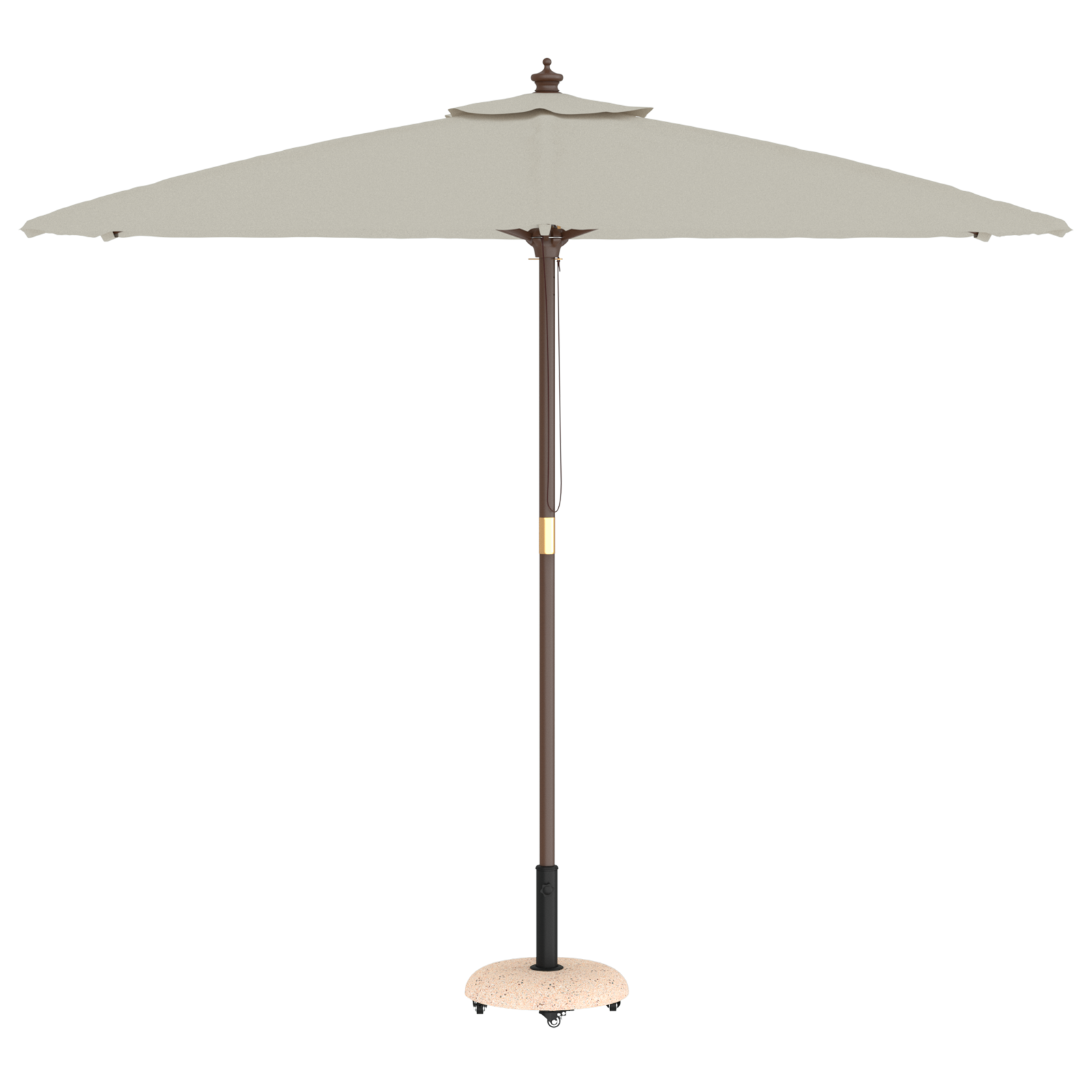 Base Ombrellone per pali da 37/42/52/58mm in cemento giallo