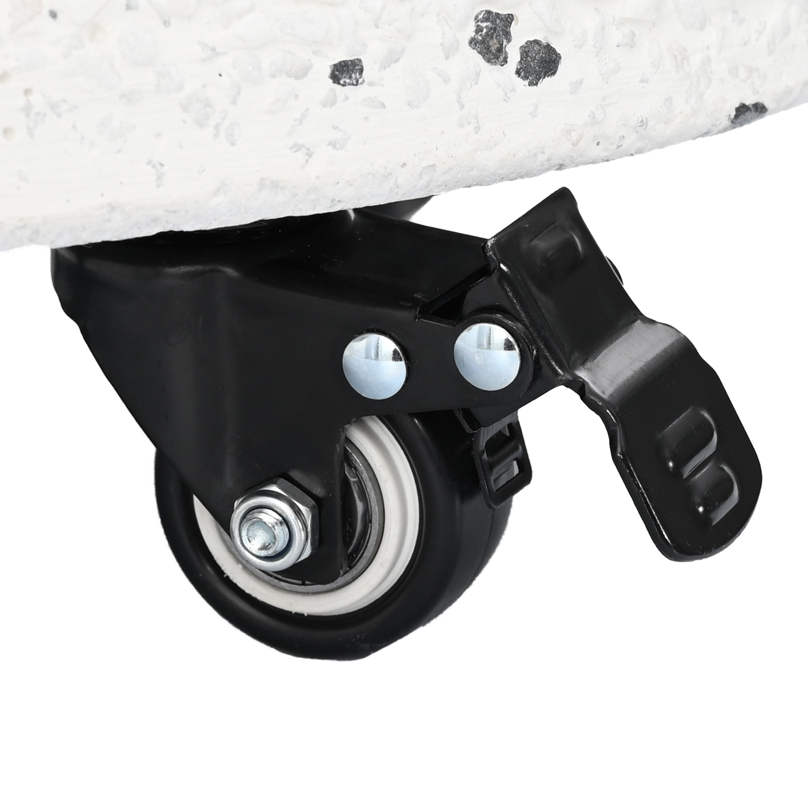 Base Ombrellone con Ruote per Pali da 37/42/52/58mm in Cemento Bianco