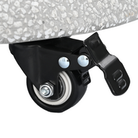 Base Parasol con Ruote per pali da 37/42/52/58mm Grigio Chiaro Cemento