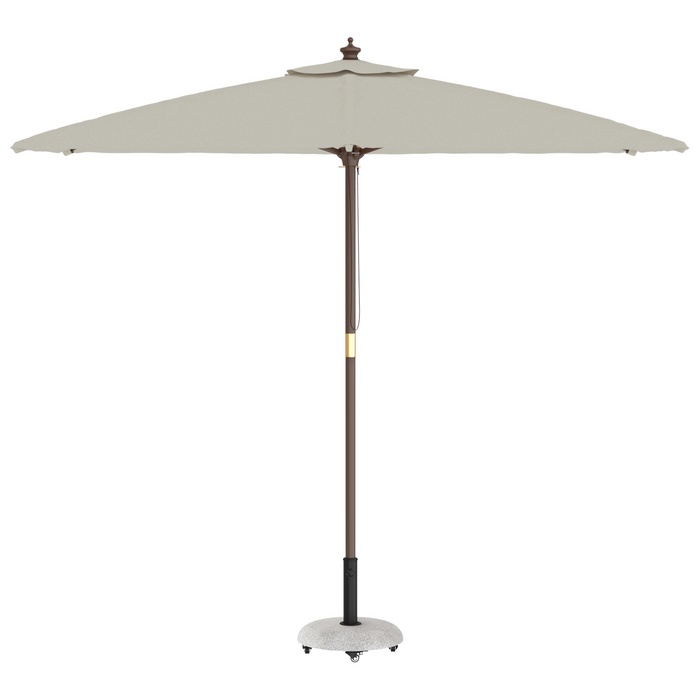 Base Parasol con Ruote per pali da 37/42/52/58mm Grigio Chiaro Cemento