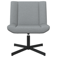 Sedia Girevole Grigio chiaro Tessuto Media Girevole