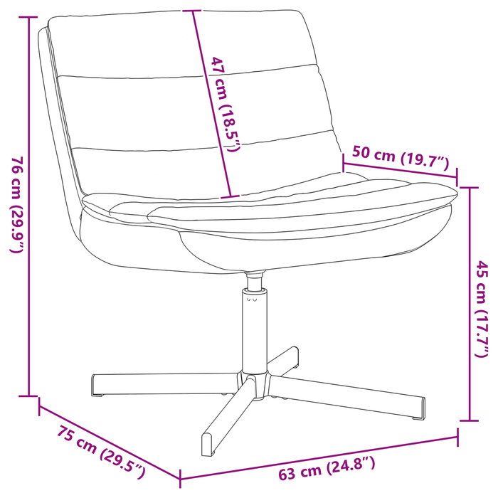 Sedia Girevole Nera Ecopelle, Acciaio Media Sedia Nera Altro