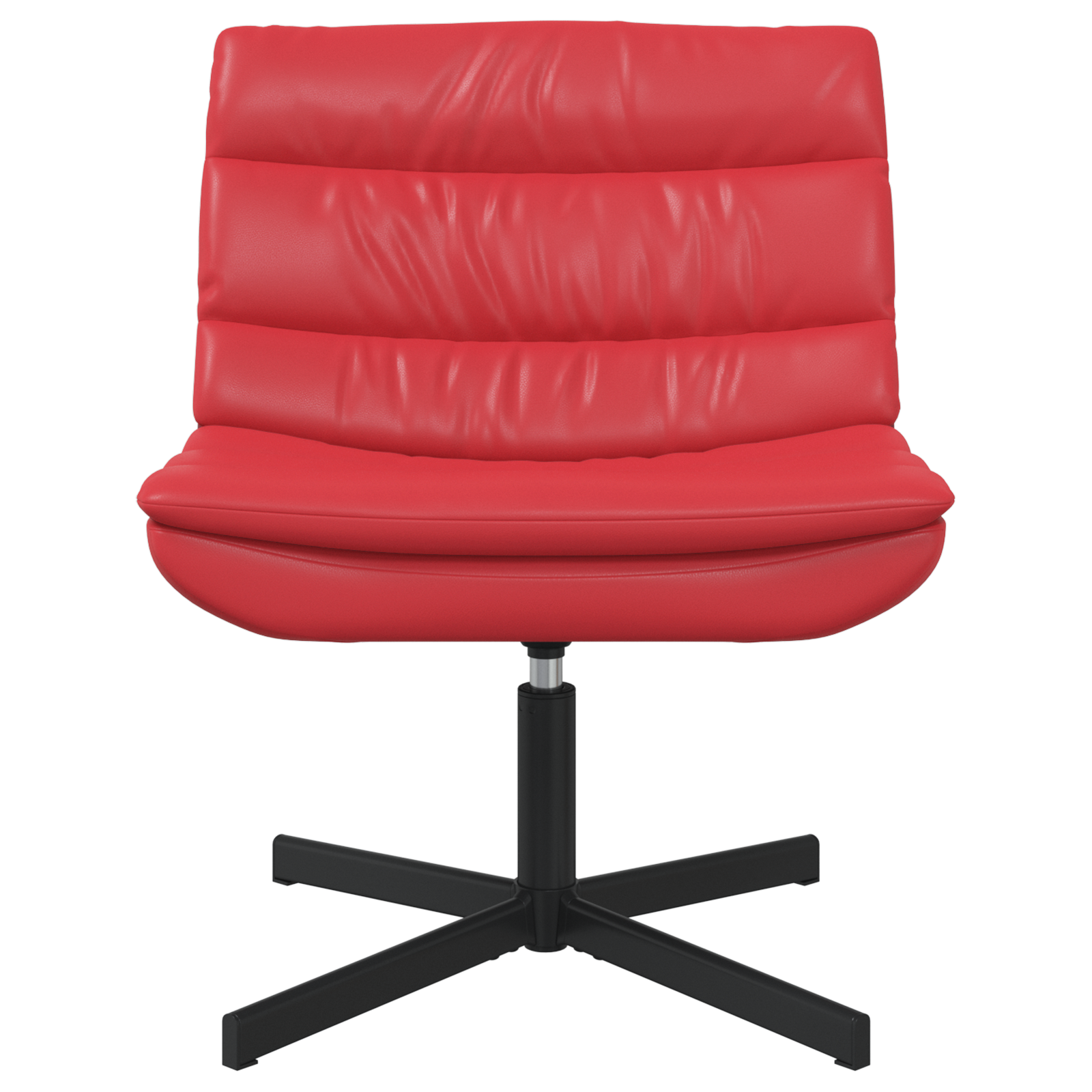 Sedia Girevole Rossa Pelle sintetica Media Girevole