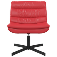 Sedia Girevole Rossa Pelle sintetica Media Girevole