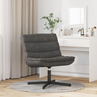 Sedia Girevole Nero Jet Poliestere, Metallo Standard Girevole