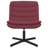 Sedia Girevole Rosso Vino Tessuto Standard Ergonomica