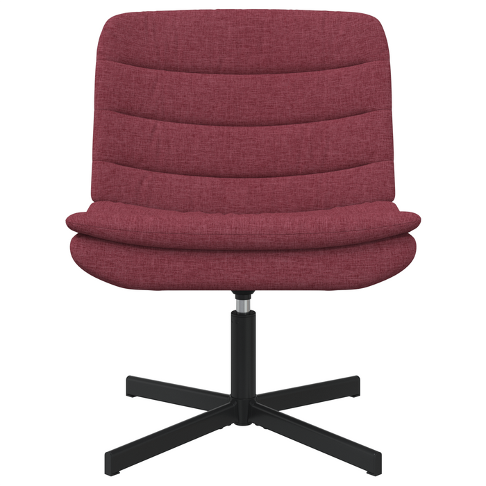 Sedia Girevole Rosso Vino Tessuto Standard Ergonomica