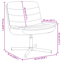 Sedia Girevole Rosso Vino Tessuto Standard Ergonomica