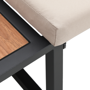 Divano da Giardino a 2 Posti con Cuscini Tortora