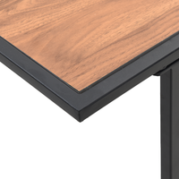 Tavolo da giardino Marrone 100x55x70 cm DPC e Acciaio