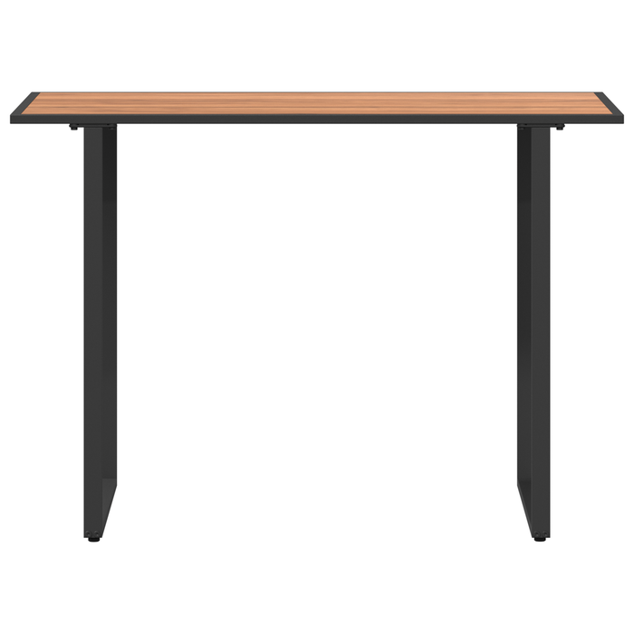 Tavolo da giardino Marrone 100x55x70 cm DPC e Acciaio