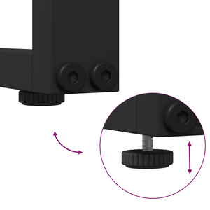 Tavolo da giardino grigio 100x55x70 cm DPC e metallo