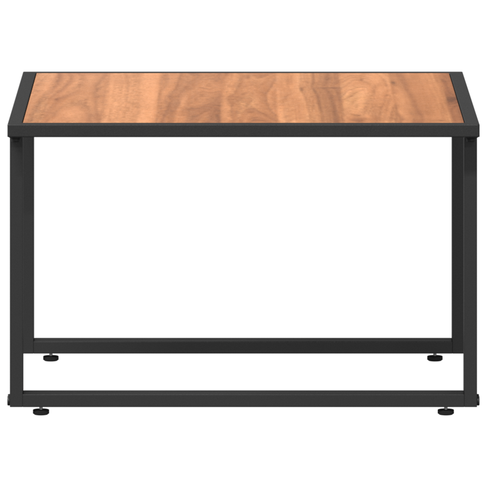 Tavolo da Caffè da Giardino Marrone 55x55x35 cm DPC e Acciaio