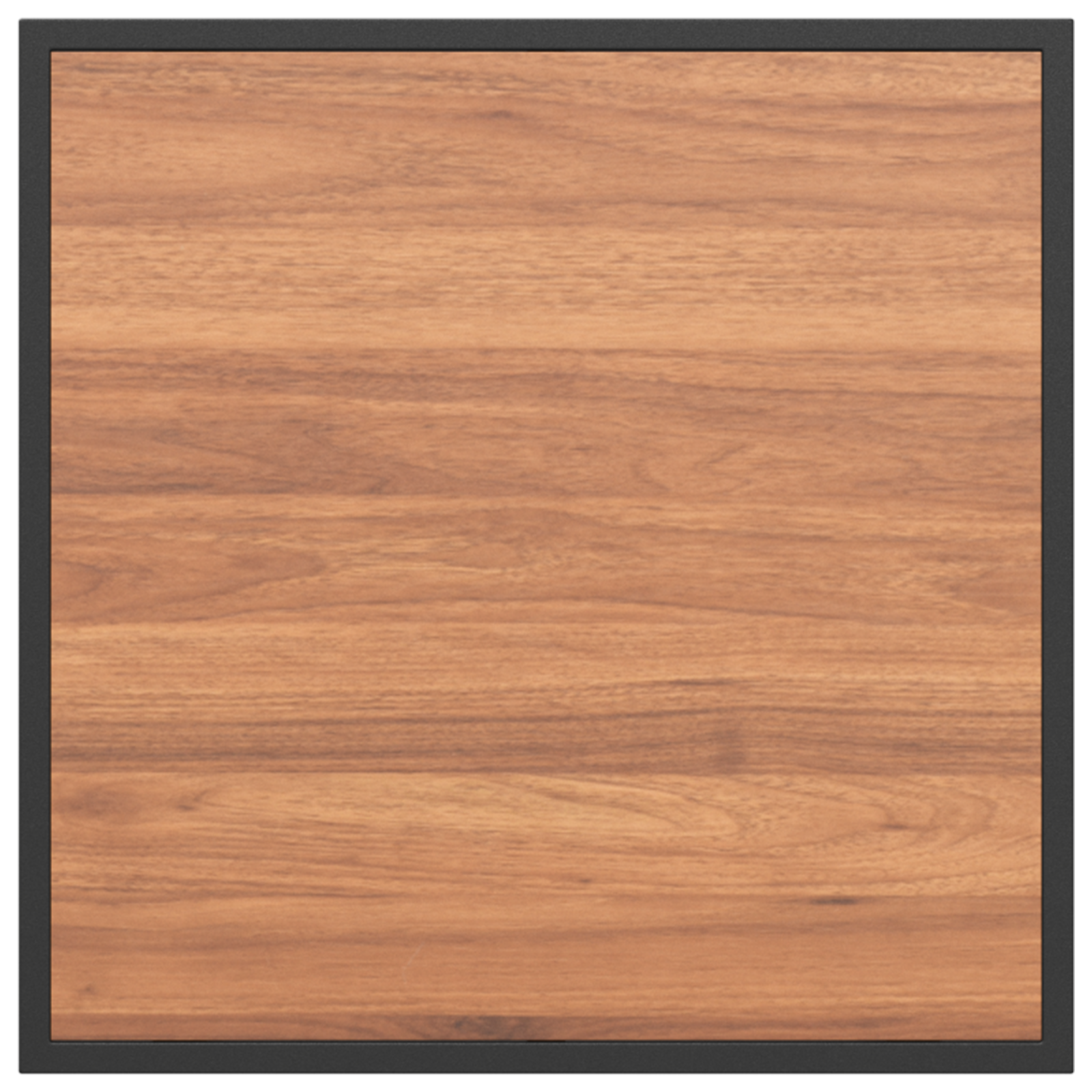 Tavolo da Caffè da Giardino Marrone 55x55x35 cm DPC e Acciaio