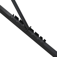 Panca pesi regolabile pieghevole 230 kg Acciaio nero