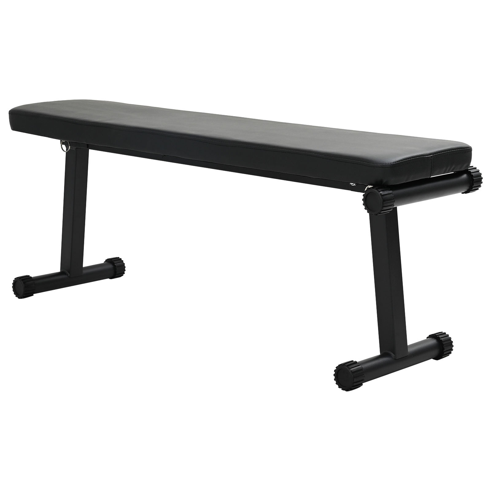 Panca Pesca Pieghevole 100 kg Nera 107x27x41 cm Acciaio