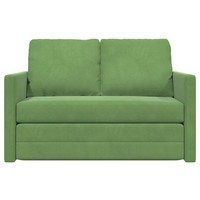 Divanetto Verde Chiaro Tessuto, Legno Divano per Due Divanetto