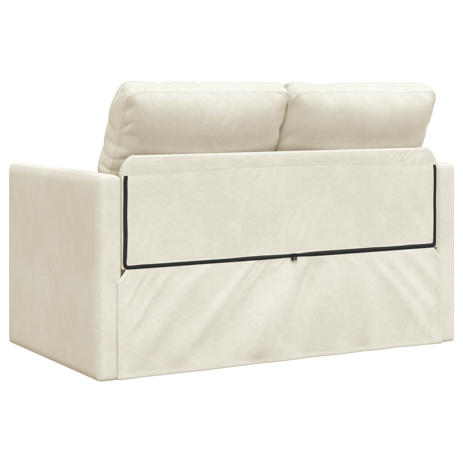 Divanetto 2 posti Crema Tessuto, Legno 2 posti Seduta ampia