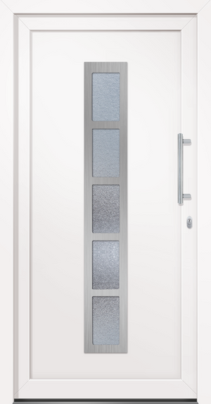 Porta in Acciaio Bianca Bianca Acciaio 88 x 200 cm 42008036