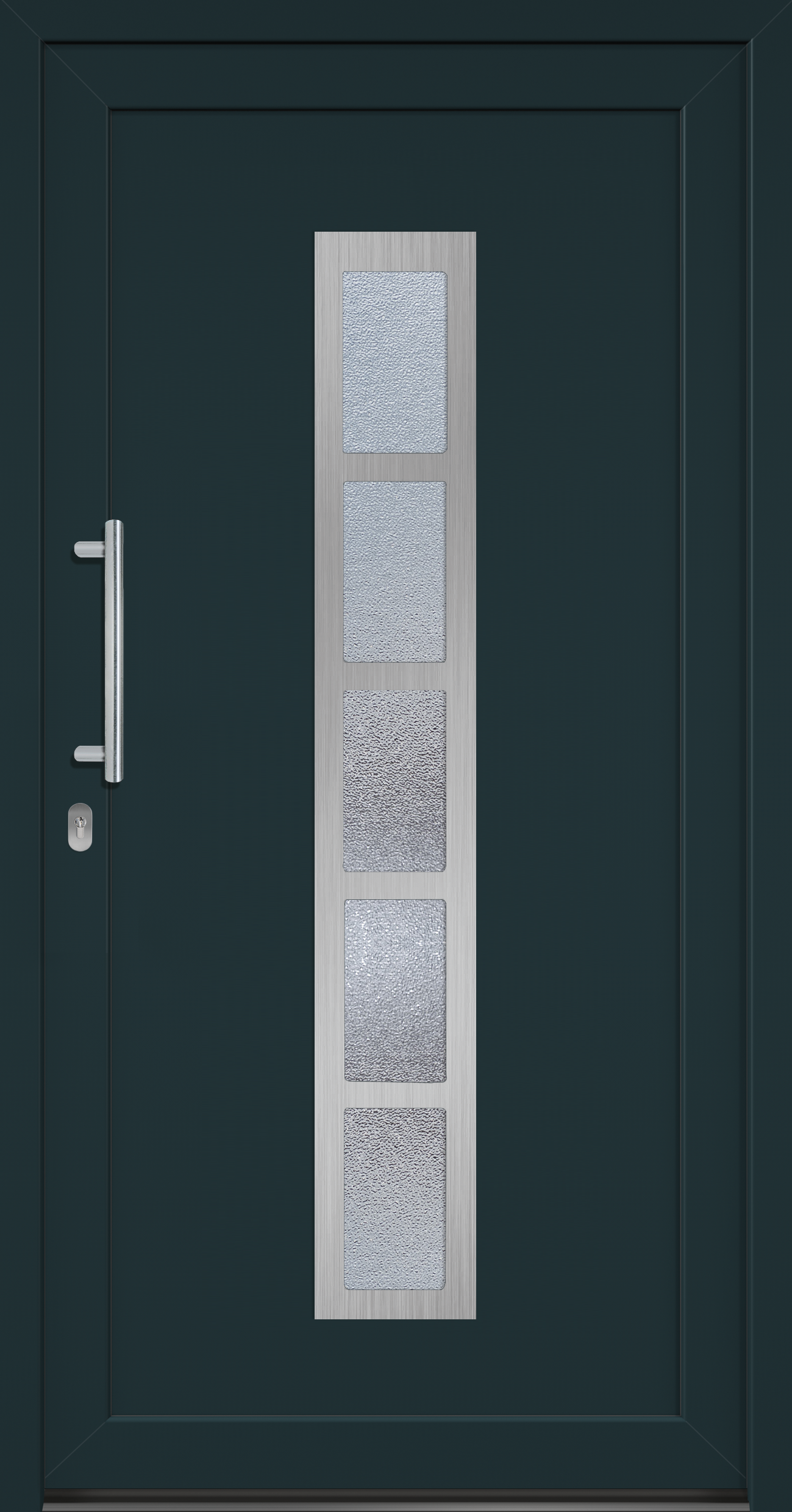 Maniglia Porta  Blu Scuro Acciaio, Vetro Dimensione Standard Porta 42008041