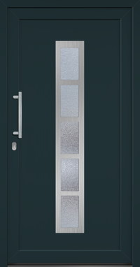 Maniglia Porta  Blu Scuro Acciaio, Vetro Dimensione Standard Porta 42008041