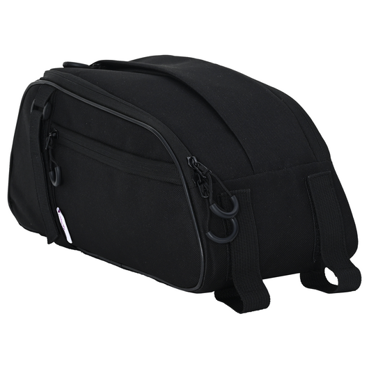 Borsa per Bicicletta per Portapacchi 8 L Nera 38x16x16 cm
