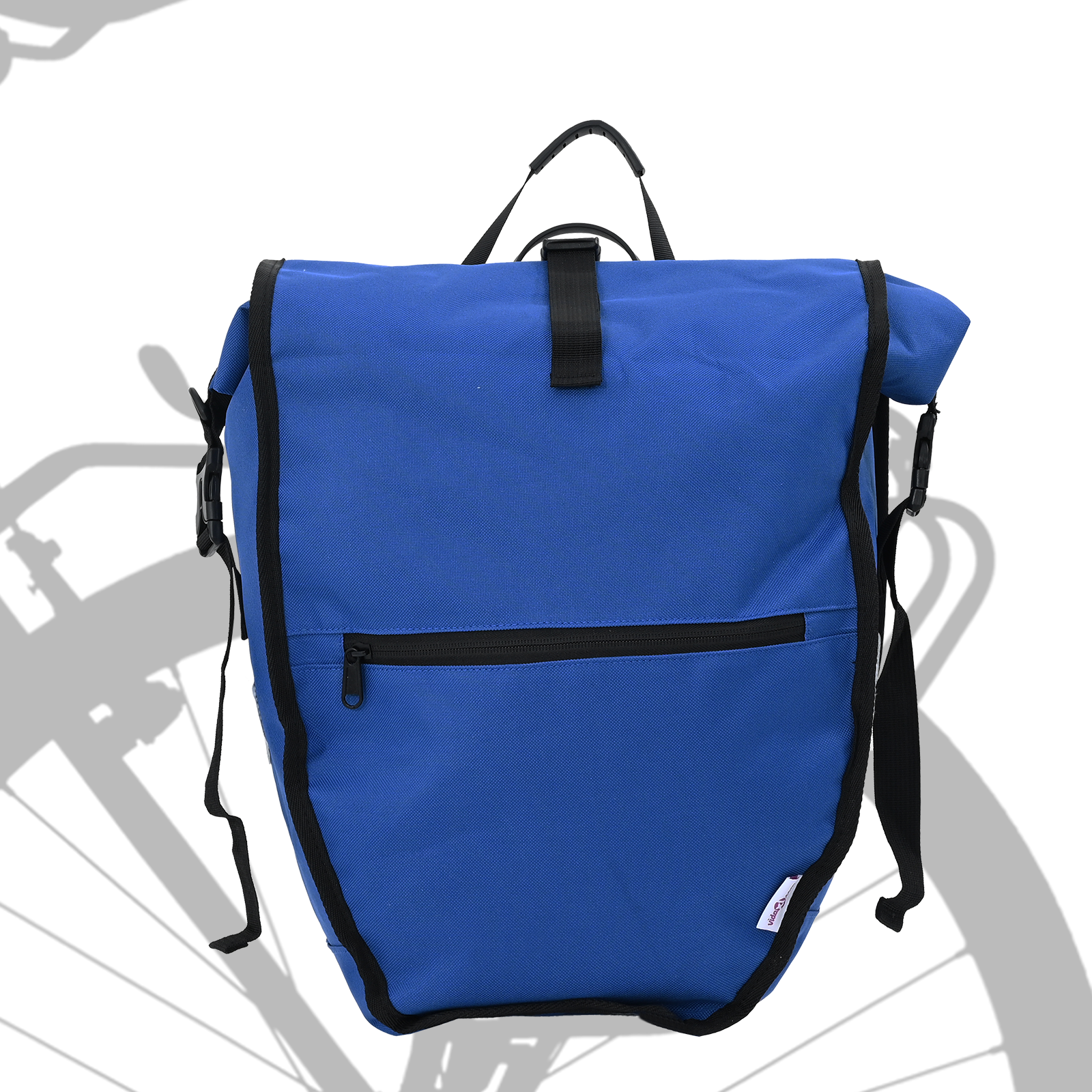 Borsa per Bicicletta per Portapacchi 25 L Blu 32.5x17x57 cm