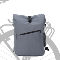 Borsa per Bici per Portapacchi 25 L Grigia 33x16x48 cm