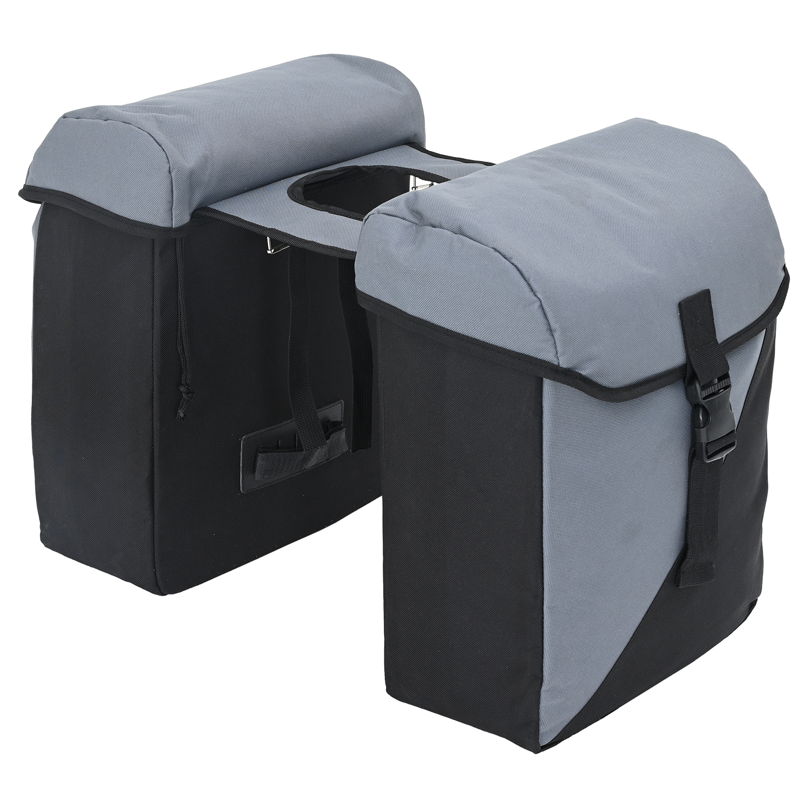 Borsa Pannier per Bicicletta Borse Doppie 35L Grigia