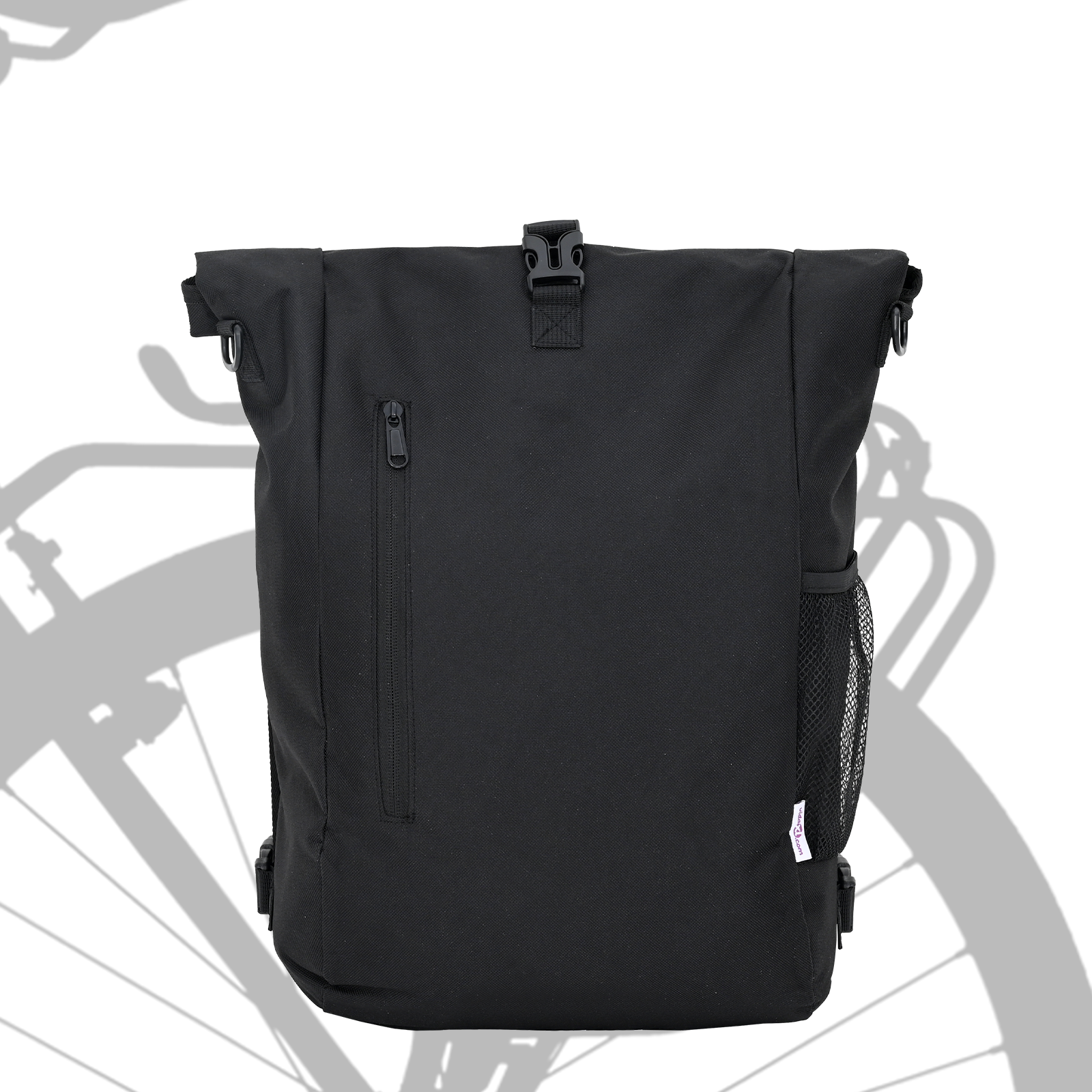 Borsa per bici portapacchi 20L Nera 31x13x58 cm