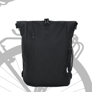 Borsa per bici portapacchi 20L Nera 31x13x58 cm