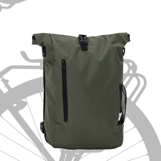 Borsa da Bici per Portapacchi 20 L Verde Oliva 31x13x58 cm