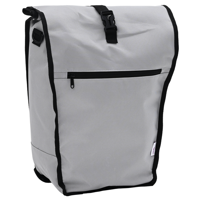 Borsa per Bicicletta per Portapacchi 20 L Grigia 34x16x59 cm