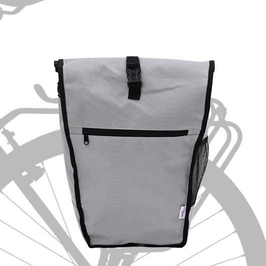 Borsa per Bicicletta per Portapacchi 20 L Grigia 34x16x59 cm