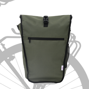 Borsa per Bicicletta per Portapacchi 20 L Verde Oliva 34x16x59 cm