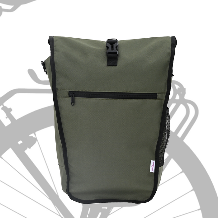 Borsa per Bicicletta per Portapacchi 20 L Verde Oliva 34x16x59 cm