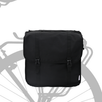Borsa da pannier doppia per biciclette 48 L Nera