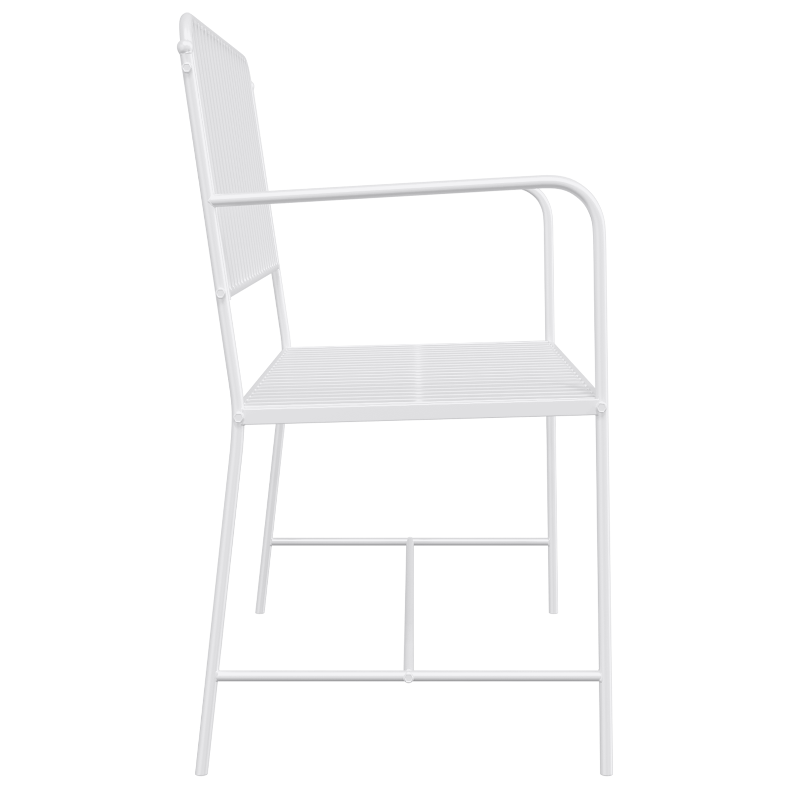 Panchina Bianco Metallo 103.5 x 51.5 x 90 cm Resistente