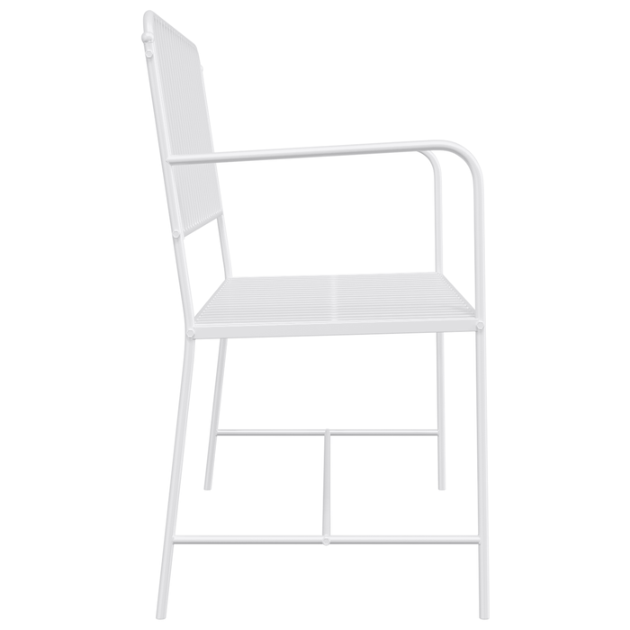 Panchina Bianco Metallo 103.5 x 51.5 x 90 cm Resistente