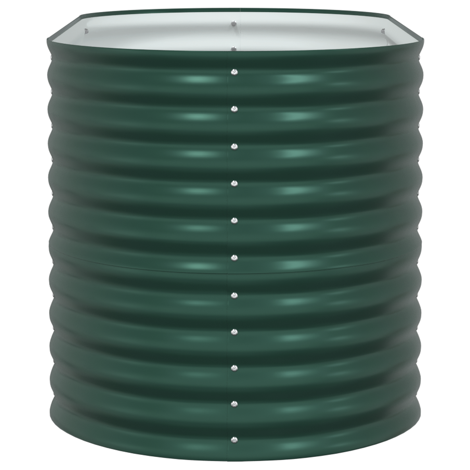 Letto da Giardino Rialzato Verde 160x80x81 cm in Acciaio Galvanizzato