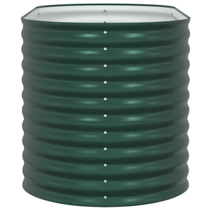 Letto da Giardino Rialzato Verde 160x80x81 cm in Acciaio Galvanizzato