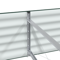 Letto da Giardino Rialzato Verde 320x80x44 cm in Acciaio Galvanizzato