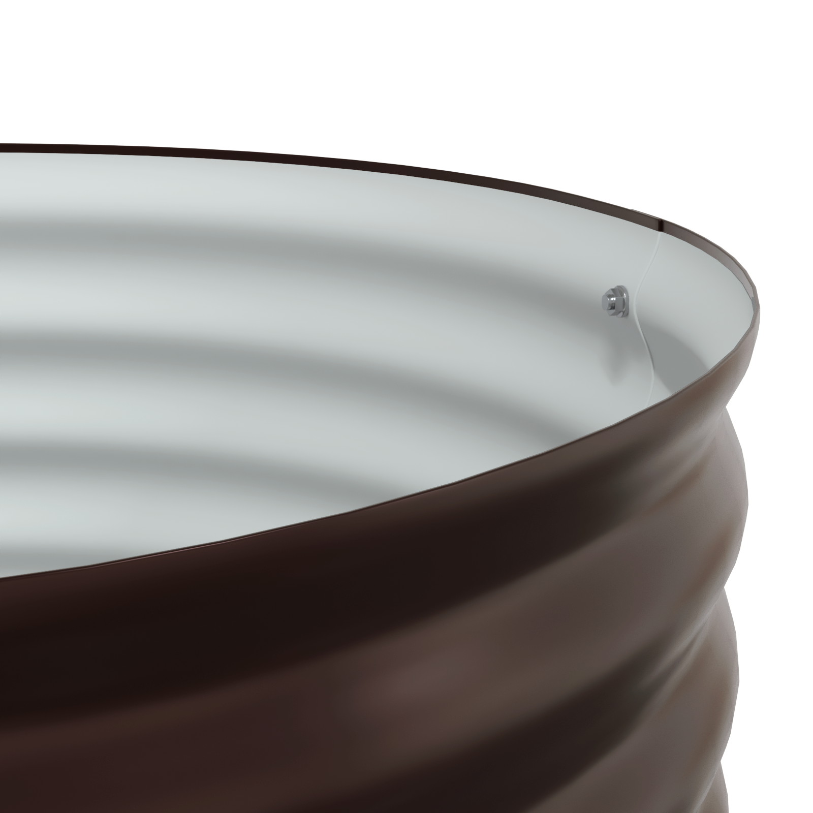 Letto da Giardino Rialzato - Marrone 80x80x81 cm Acciaio Zincato