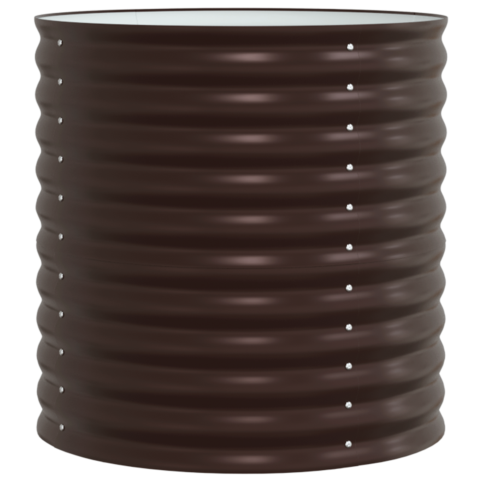 Letto da Giardino Rialzato - Marrone 80x80x81 cm Acciaio Zincato