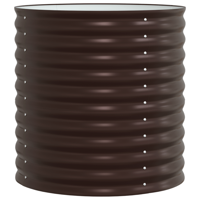 Letto da Giardino Rialzato - Marrone 80x80x81 cm Acciaio Zincato