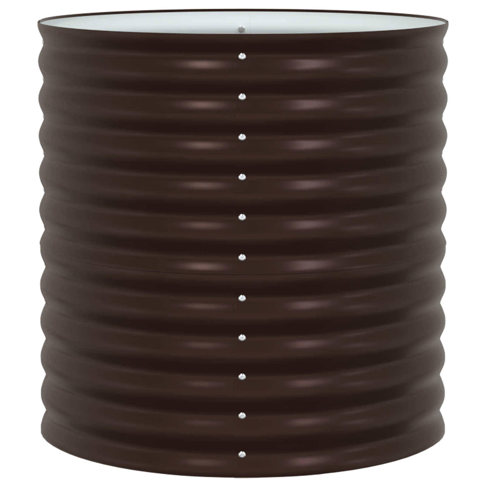 Letto da Giardino Rialzato - Marrone 80x80x81 cm Acciaio Zincato