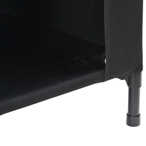 Casa per Cani Nera in Tessuto Oxford e Acciaio